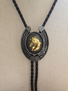 🐴Western Antique Style Horse Bolo Tie O/S Unisex